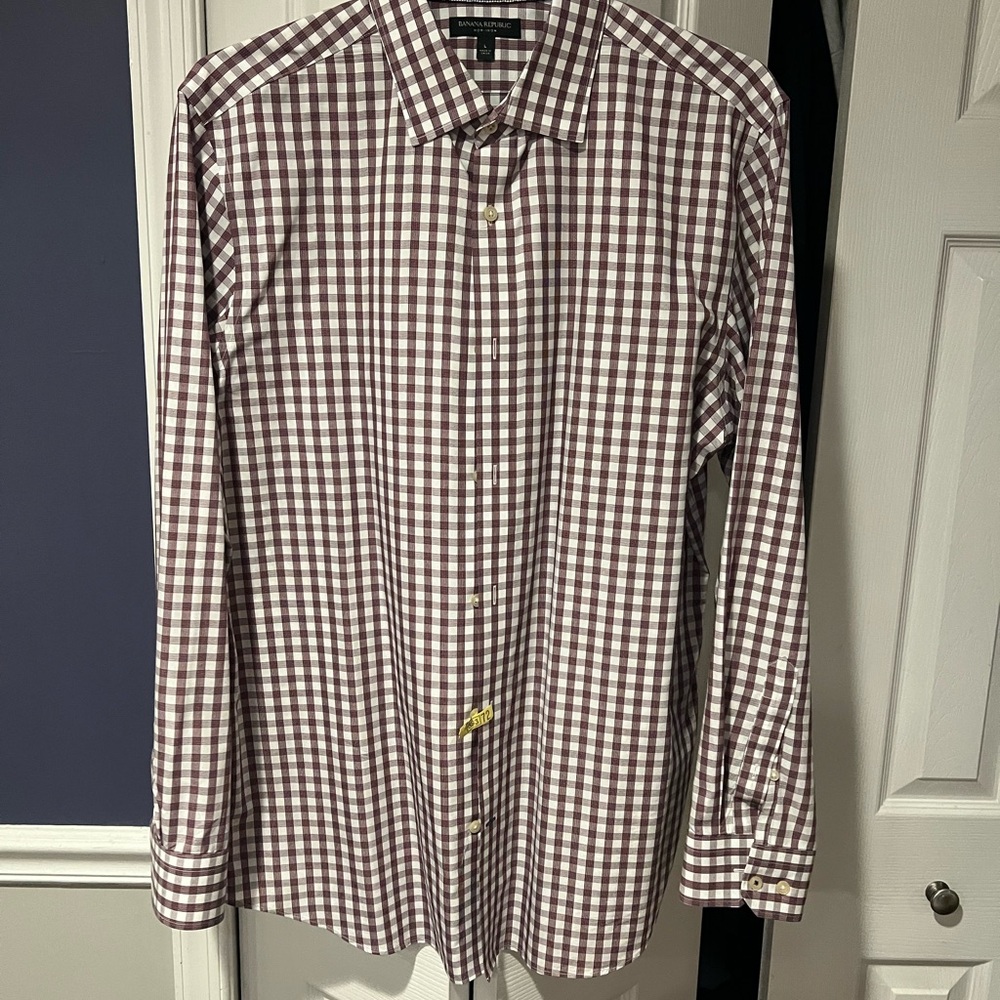 Banana Republic Men's Gingham Shirt -